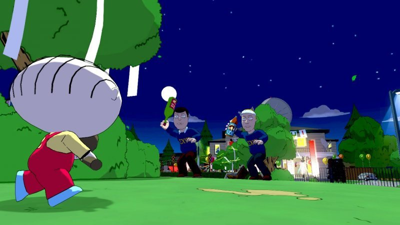 Illustration for article titled Stewie Terrorizes Frat Boys in These Family Guy Video Game Screen Shots